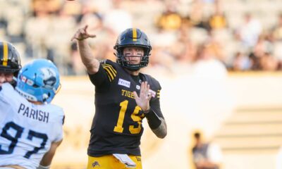 Tiger-Cats hold off Argos to earn first win of the season