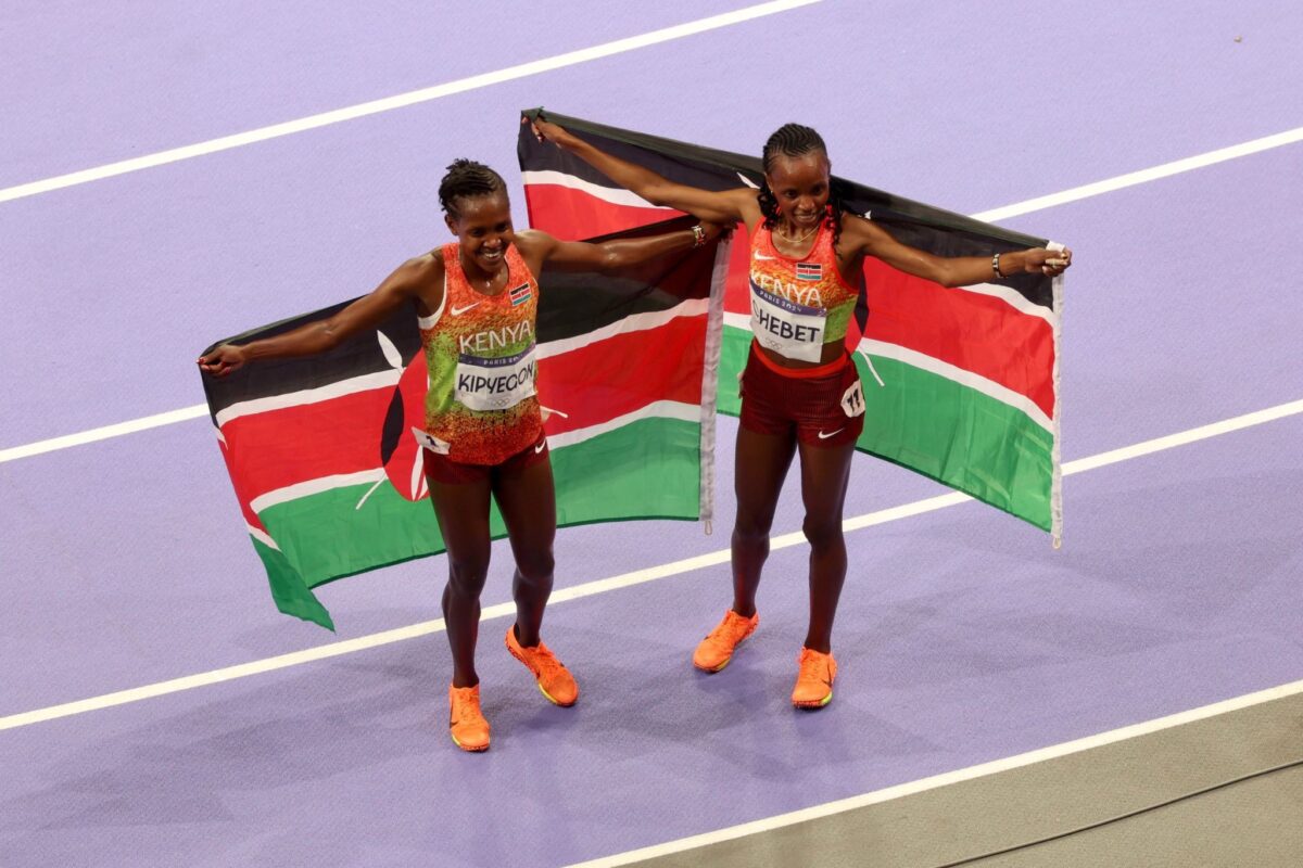 Faith Kipyegon reinstated as silver medallist in wild 5,000m final in Paris