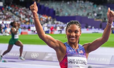 Texas’ Tara Davis-Woodhall takes gold in Olympic women’s long jump final