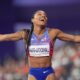 USA’s Tara Davis-Woodhall wins gold in women’s long jump