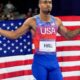 USA’s Quincy Hall wins gold in men’s 400m race