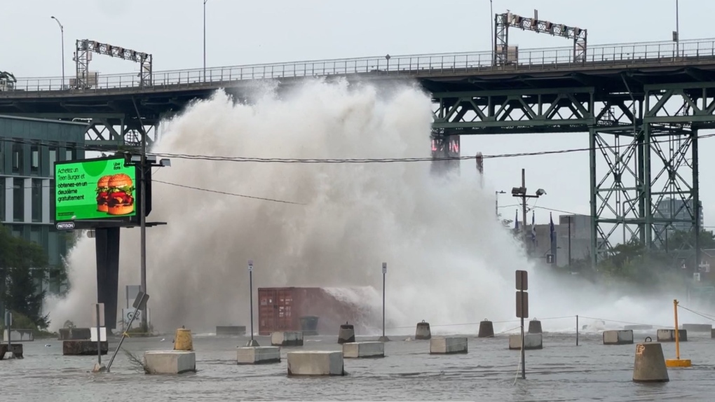 Water main break floods Montreal