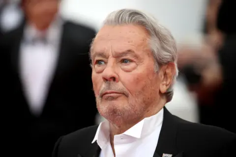 Getty Images Alain Delon at the 72nd annual Cannes Film Festival on May 19, 2019