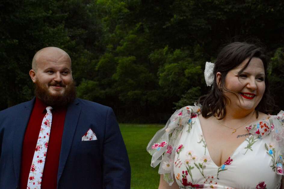 We celebrated our marriage with close friends in a private ceremony at our home in July followed by a small celebration in the park we got in engaged in on Aug. 10. (Photo by Morgan Humphrey)