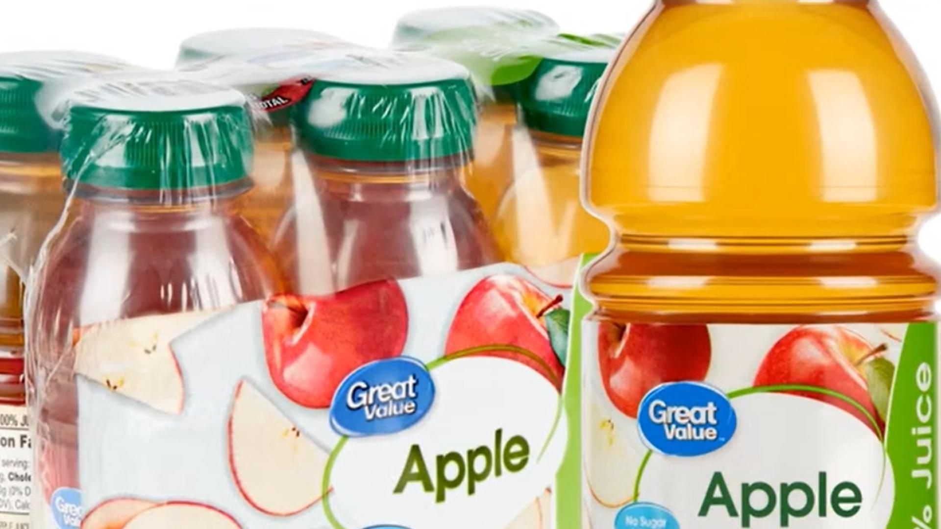 Walmart recalls apple juice sold in 25 states due to elevated arsenic levels