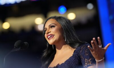 Actress Mindy Kaling jokes about 'outing' Kamala Harris as Indian at Night 3 of the DNC : NPR