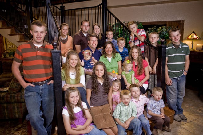 The Duggar family from TLC's television program