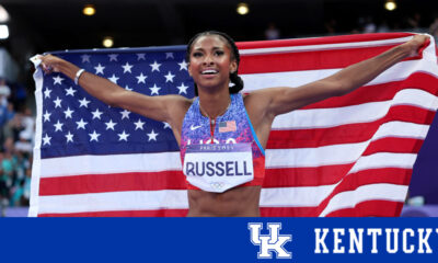 Masai Russell Wins Olympic Gold in 100m Hurdles, Two Wildcats Win Gold in 4x400m Relay – UK Athletics