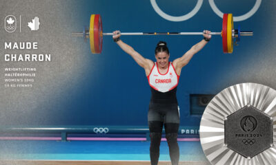 Maude Charron remporte une médaille d'argent en haltérophilie - Équipe Canada