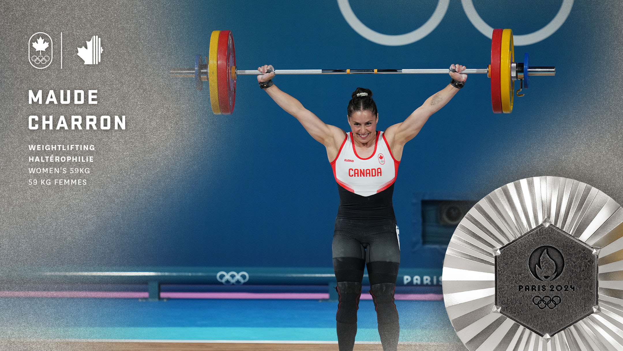 Maude Charron remporte une médaille d'argent en haltérophilie - Équipe Canada