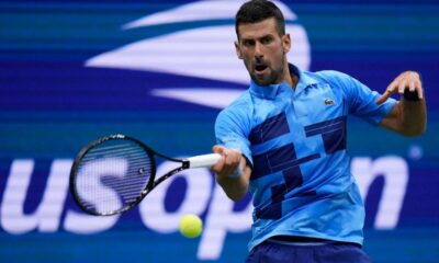 Novak Djokovic defeats fellow countryman Laslo Djere