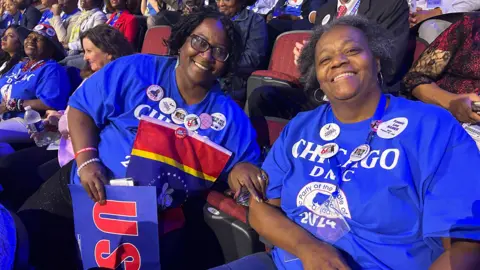 Mississippi delegates Tracy Prince and Kathy Sykes were overjoyed by Oprah's appearance