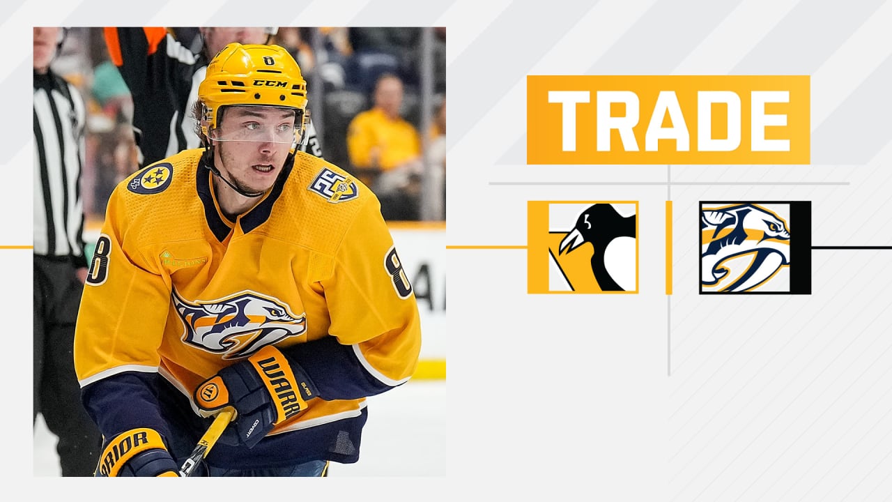 Penguins Acquire Forward Cody Glass and Two Draft Picks from the Nashville Predators in Exchange for Jordan Frasca