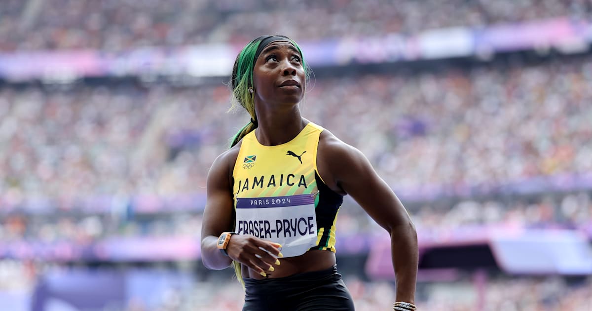 Shelly-Ann Fraser-Pryce, two-time Olympic 100m champion, withdraws ahead of semi-finals at Paris 2024