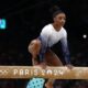 Simone falls on the balance beam final at Olympics 2024 – NBC New York