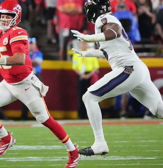 Ravens Slide, while Chiefs-49ers remain in top spots