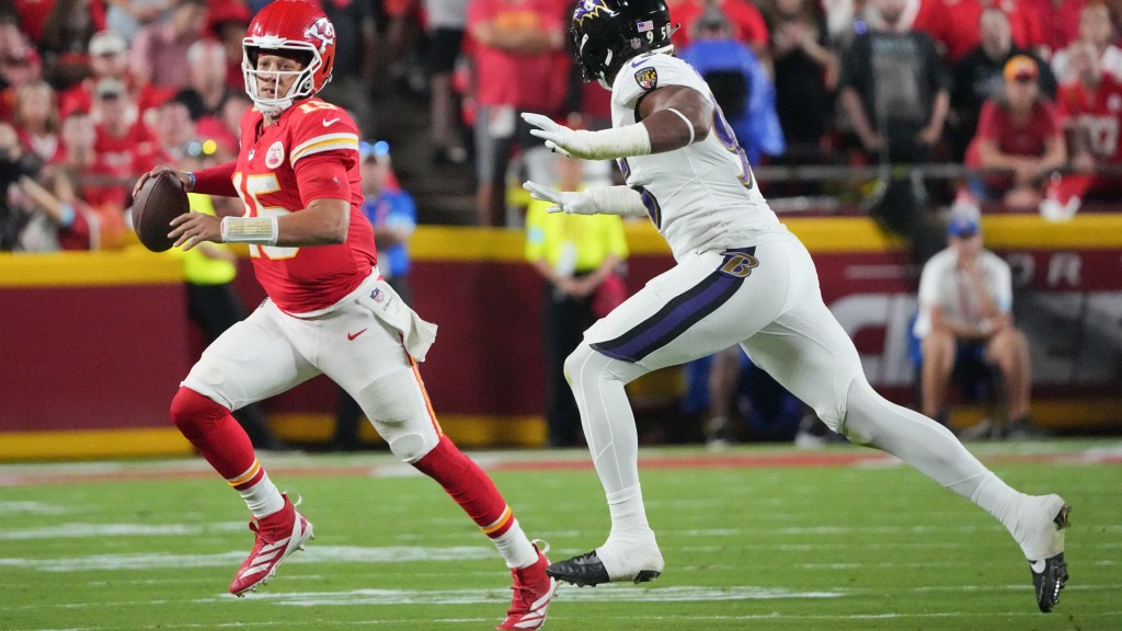 Ravens Slide, while Chiefs-49ers remain in top spots