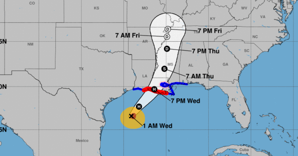 Hurricane Francine track | WWNO