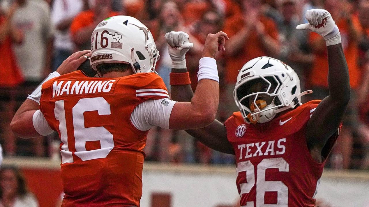 Texas is the new No. 1 in Week 4's college football AP Top 25