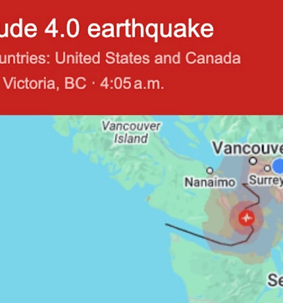 Light tremors felt in Vancouver after 4.0 earthquake near Victoria