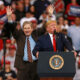 President Donald Trump introduces U.S. Sen. John Kennedy, R-Louisiana, during a rally at CenturyLink Center on November 14, 2019, in Bossier City.