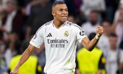 Mbappe scores his first Champions League goal with Real Madrid