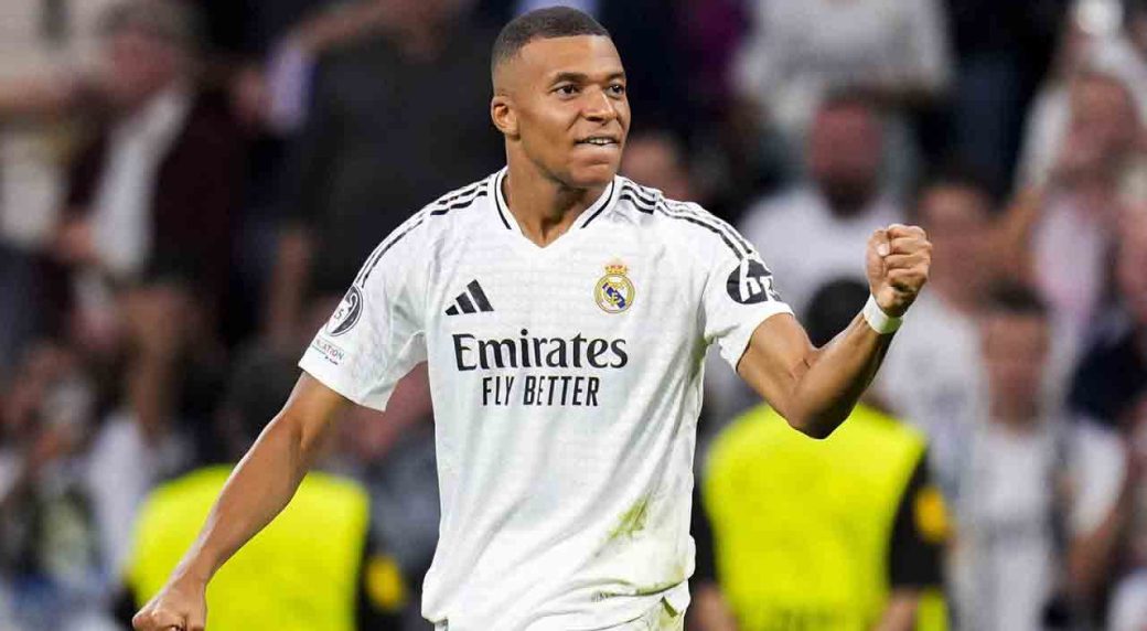 Mbappe scores his first Champions League goal with Real Madrid