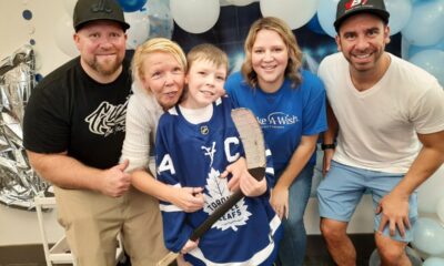 Milton boy designs stick and skates for his hero Auston Matthews