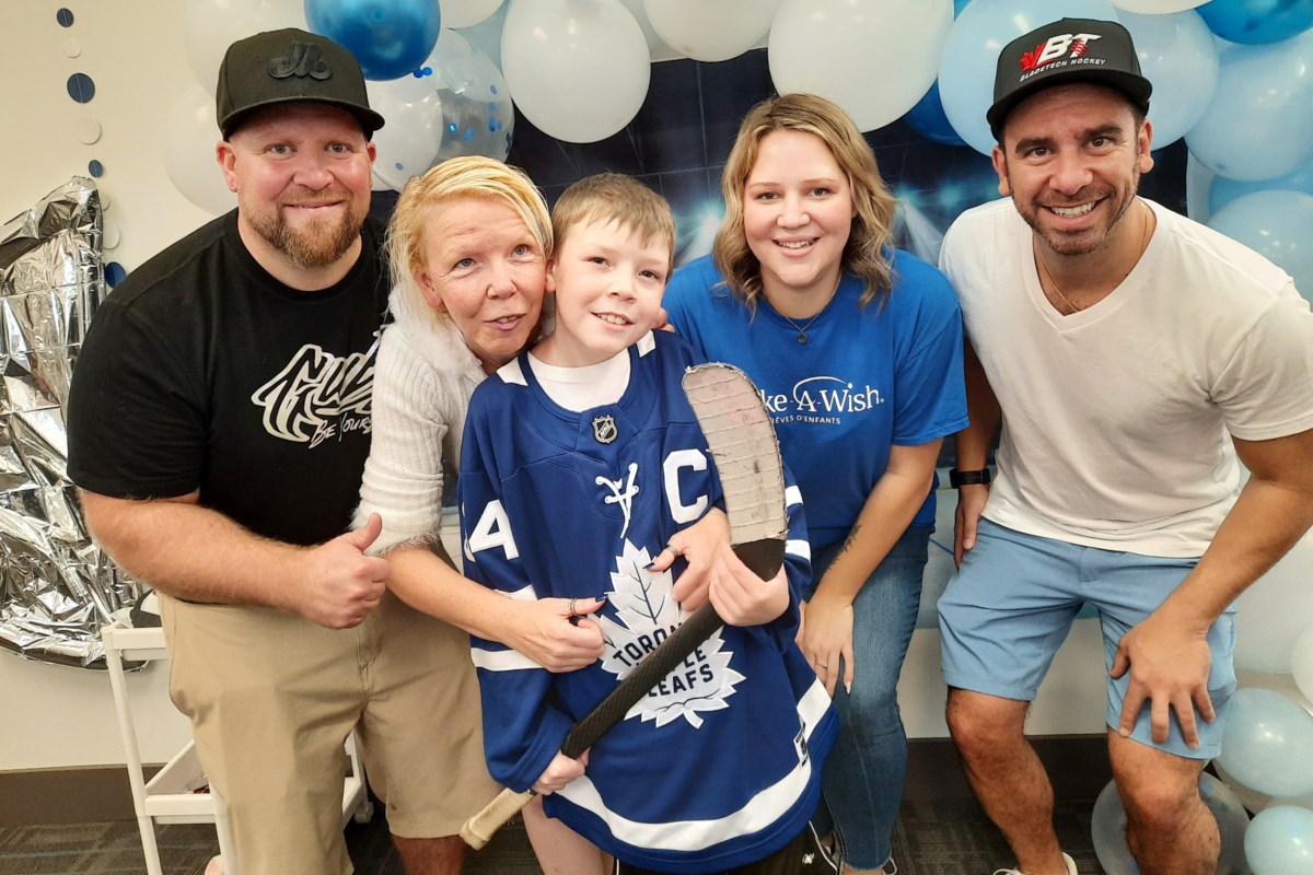 Milton boy designs stick and skates for his hero Auston Matthews