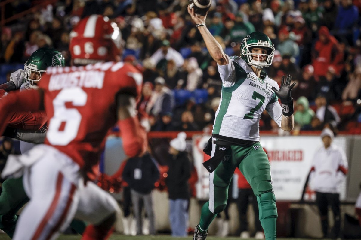 Saskatchewan Roughriders hold off the Calgary Stampeders 37-29