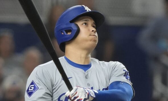 Shohei Ohtani hits home run No. 48 in Dodgers' loss to Marlins