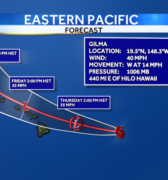 TRACKING GILMA | Tropical Storm Gilma continues to weaken approaching the islands | Hurricane Center