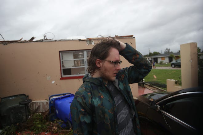 Tornado associated with Hurricane Milton touches down in Fort Myers Wednesday, Oct. 9, 2024.