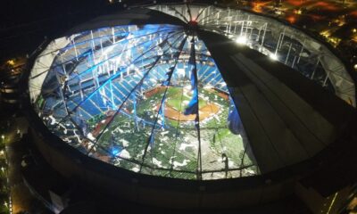 Milton shreds roof of Tropicana Field, home of baseball's Tampa Bay Rays