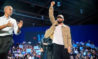 Obama raps Eminem’s ‘Lose Yourself’ as both rally for Kamala Harris in Detroit - National