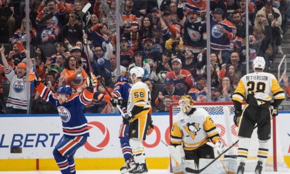 Arvidsson outshines superstars in Oilers’ 4-0 win over Penguins - Edmonton