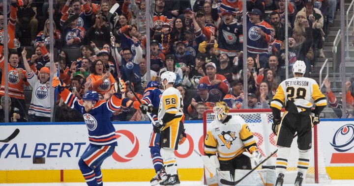 Arvidsson outshines superstars in Oilers’ 4-0 win over Penguins - Edmonton