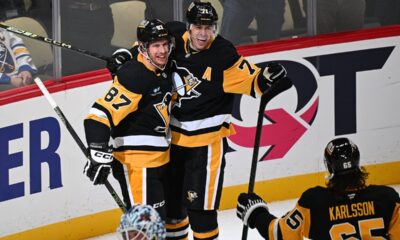 Crosby passes 1,600 NHL points for Penguins in game against Sabres