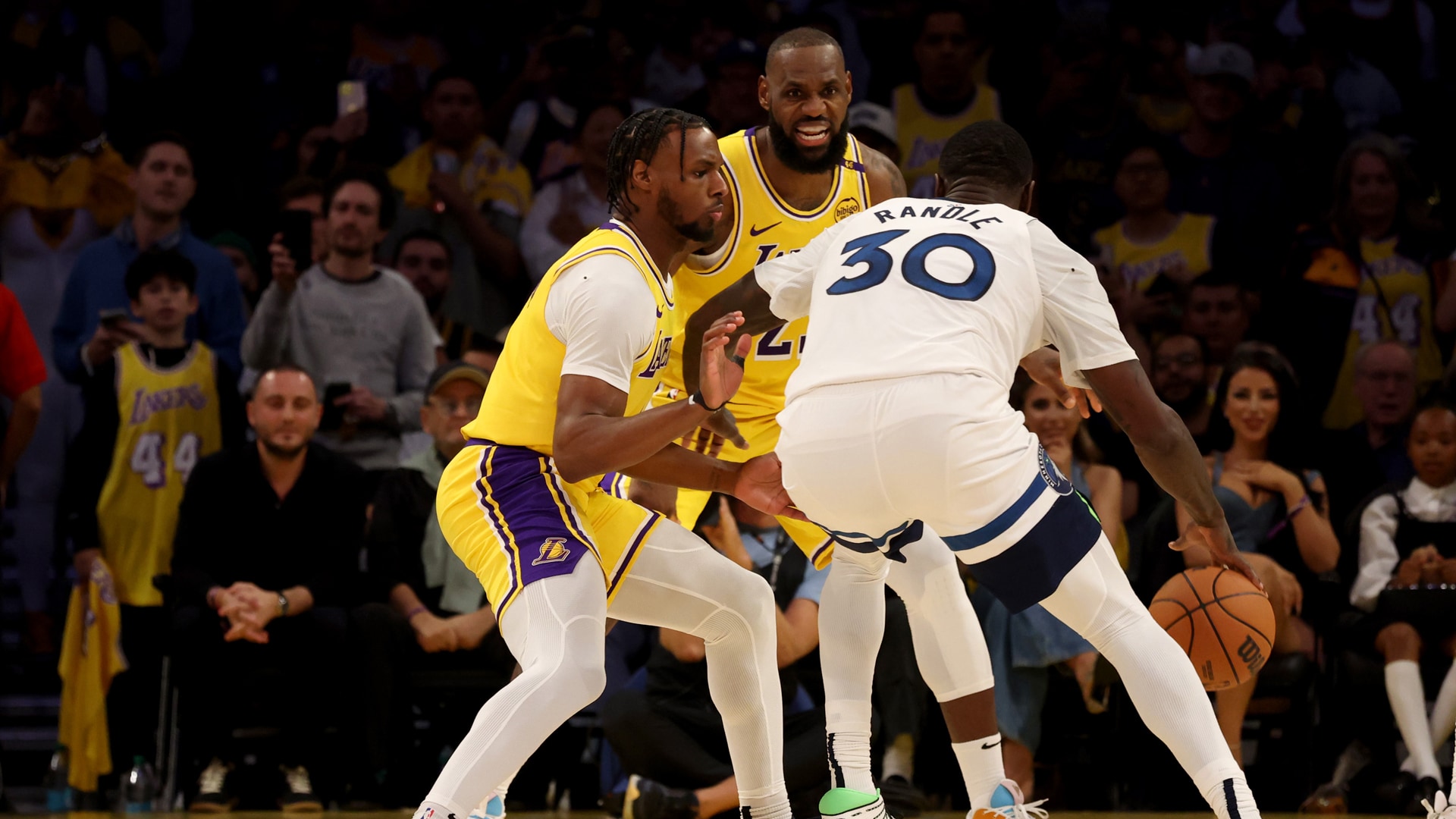 LeBron, Bronny James play together to make NBA history