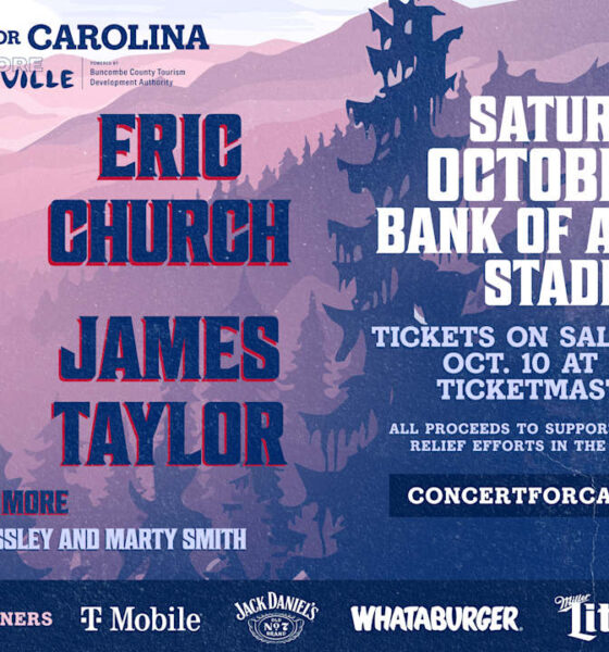 Luke Combs, Eric Church, Billy Strings, and James Taylor come together for 'Concert for Carolina' at Bank of America Stadium