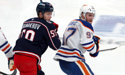 McDavid injured early, Oilers allow 6 goals in loss to Blue Jackets