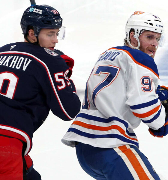 McDavid injured early, Oilers allow 6 goals in loss to Blue Jackets