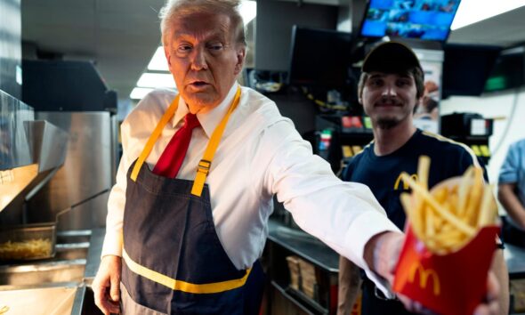 McDonald's distances itself from Donald Trump's campaign fryer visit