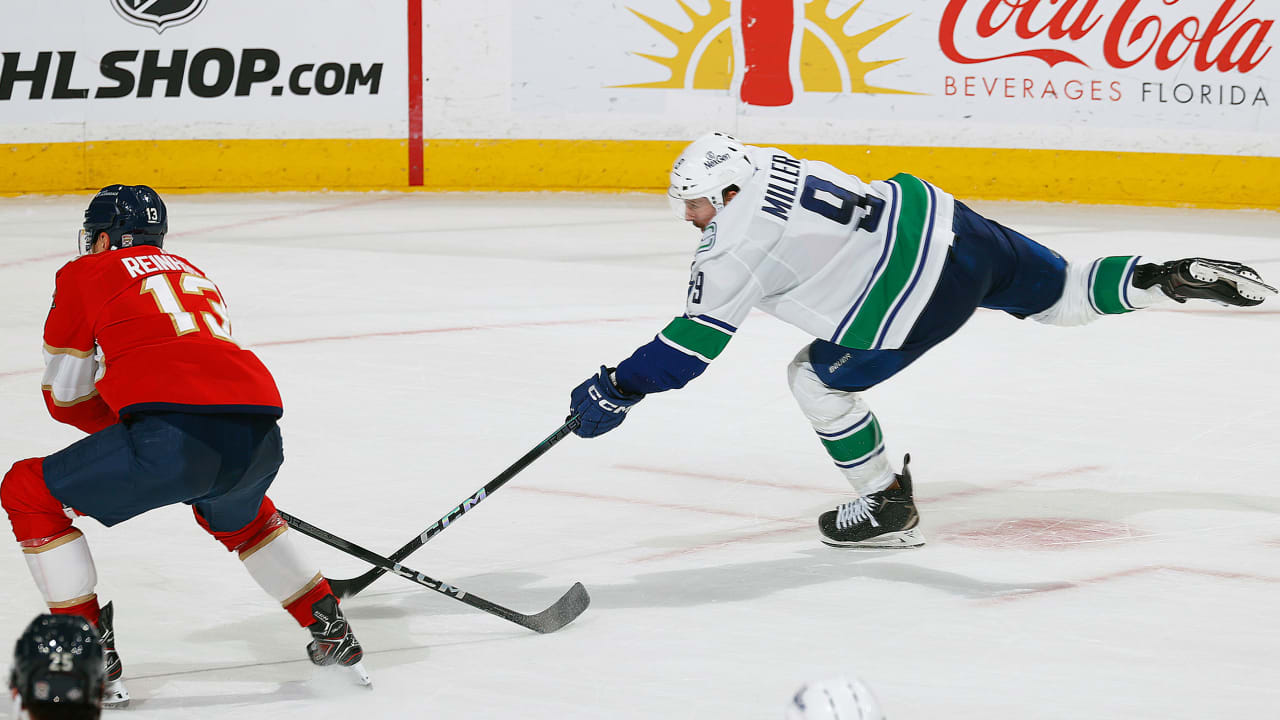 Miller propels Canucks past Panthers in OT