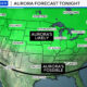 Northern lights visible in Massachusetts, forecast map shows potential for major aurora display