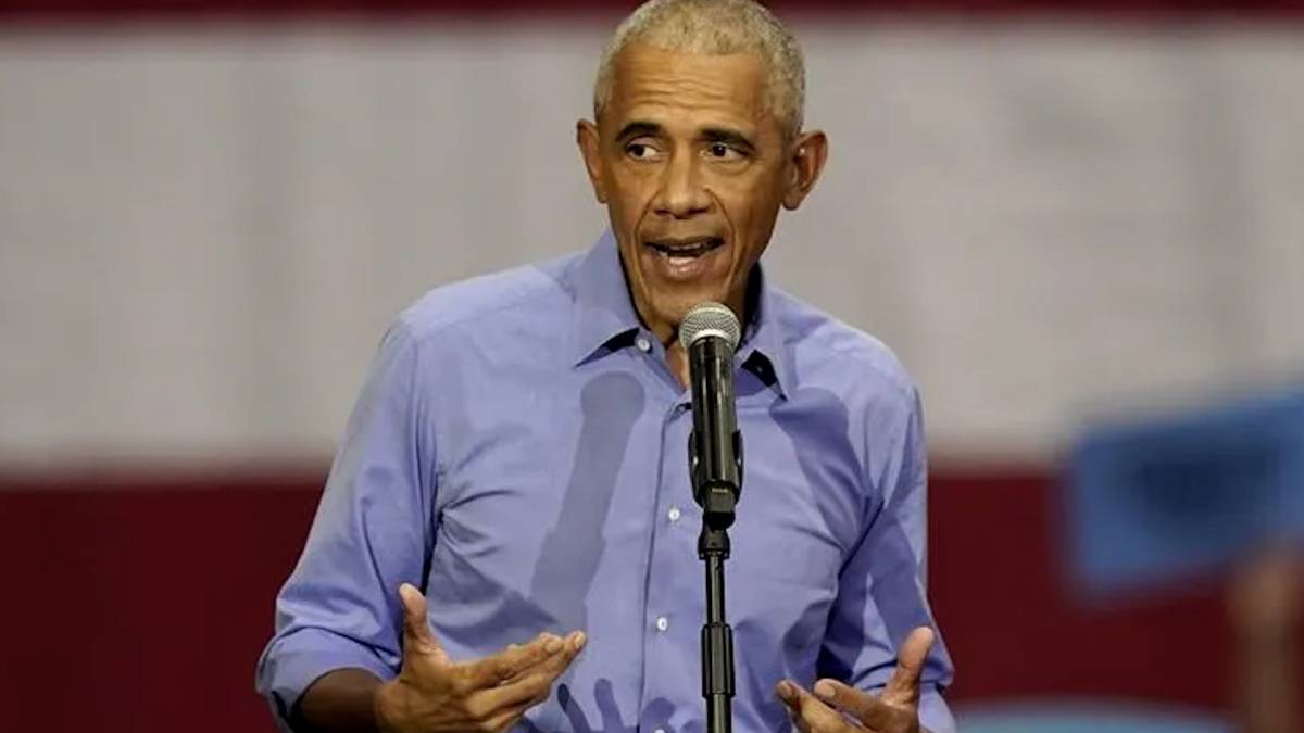 Click to play video: 'Obama blasts Trump’s track record during rally for Harris: ‘We remember you being president, buddy’'