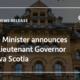 Prime Minister announces new Lieutenant Governor of Nova Scotia