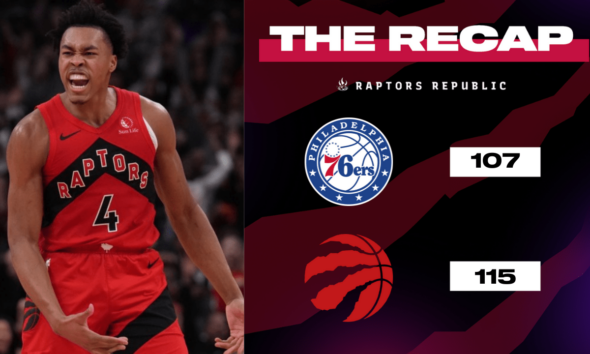 Scottie Barnes and Toronto Raptors claim first win of season against Philadelphia 76ers