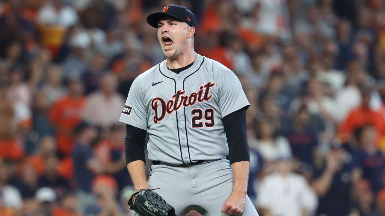 Skubal in Cy form, leads Tigers by Astros in AL wild card