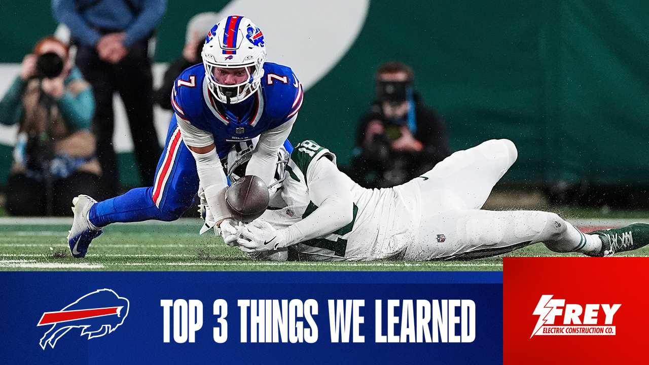 Top 3 things we learned from Bills at Jets | Monday Night Football